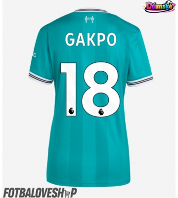 Liverpool Cody Gakpo #18 Dámské Alternativní Dres 2025-26 Krátký Rukáv